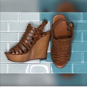 Mossimo Supply Co. Shoes - Mossimo Supply Tan Strappy Wedge Sandal Mossimo Supply Co. Shoes - Mossimo Supply Tan Strappy Wedge Sandal